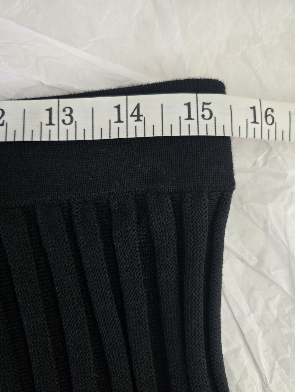 NWOT Nina Leonard Sz MP Ribbed Sweater Knit Top & Pleated Elastic Skirt 2pc Set - Picture 15 of 15